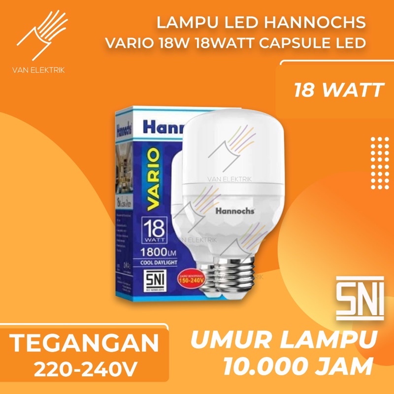 Jual Lampu Led Hannochs Vario W Watt Capsule Led Shopee Indonesia