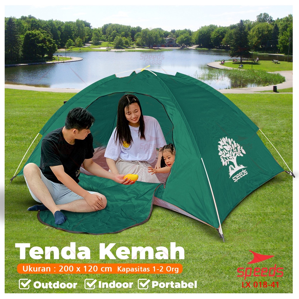 Jual SPEEDS Tenda Camping Tenda Gunung 1 2 Orang Tenda Manual Tenda