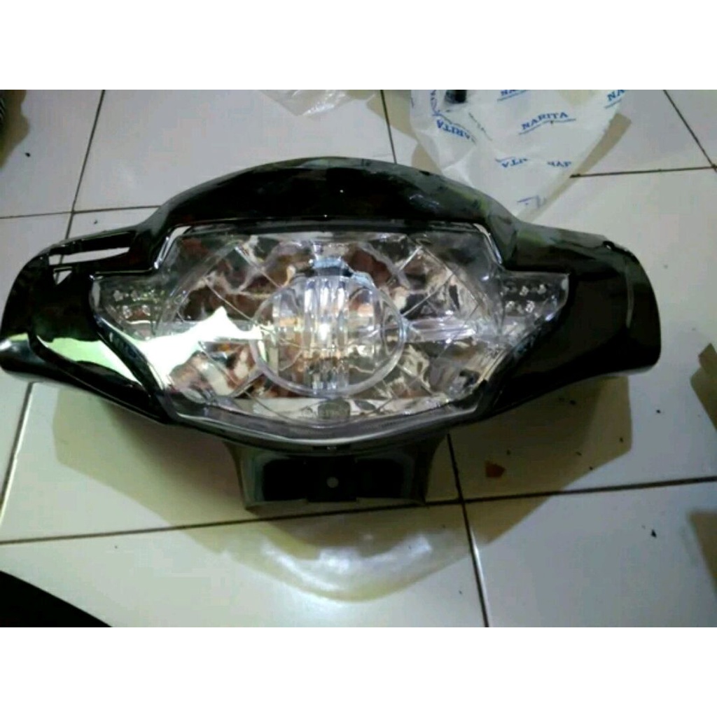 Jual Batok Depan Supra X 125 Lama Hitam Plus Reflektor Kepala Depan