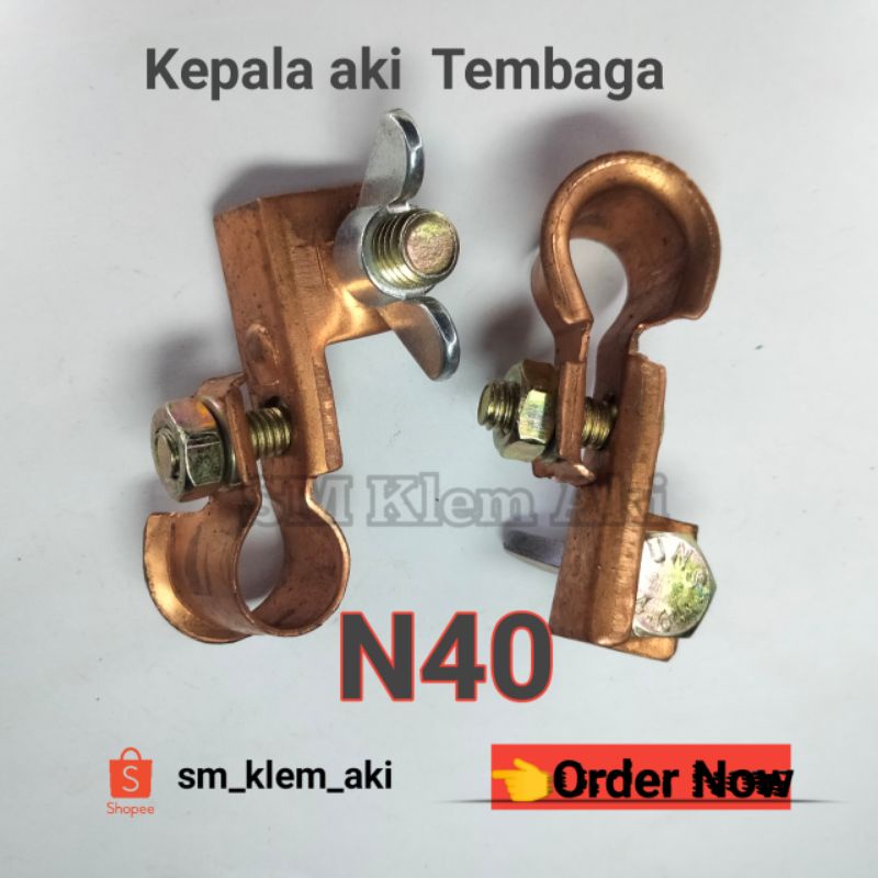 Jual Kepala Aki Klem Accu Mobil Terminal Aki Kecil N40 Shopee Indonesia