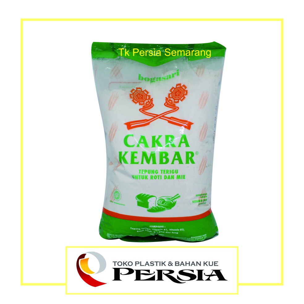 Jual Tepung Terigu Protein Tinggi Cakra Kembar Bogasari Kemasan Kg