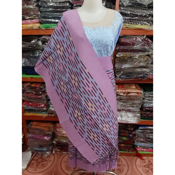 Jual Songket Ragi Huting Tenun Tangan Tarutung Sarung Selendang Pink