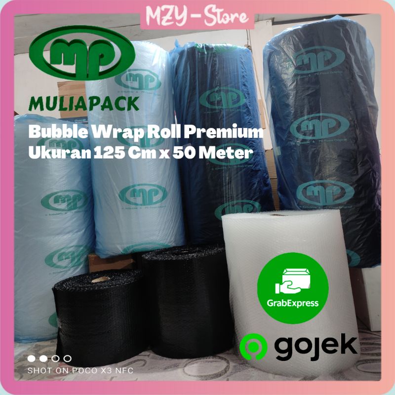 Jual Per Roll Bubble Wrap Muliapack Hitam Bening Mulia Pack Premium