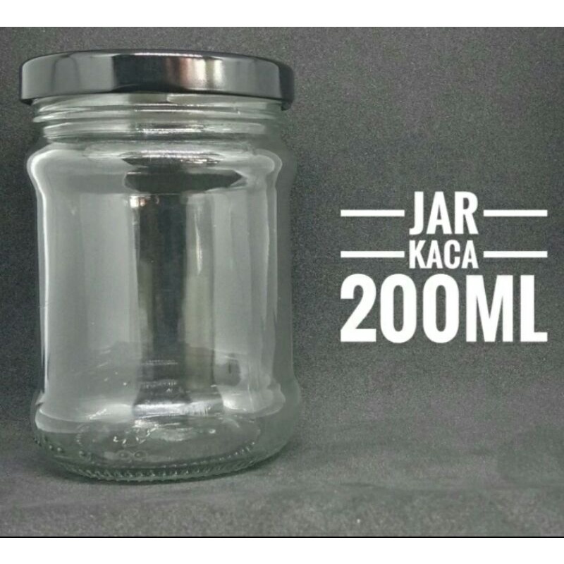 Jual Toples Jar Kaca 200 Ml Rekondisi Lengkap Dengan Tutup Baru