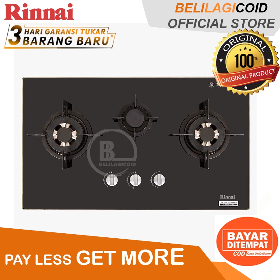 Jual Rinnai Kompor Tanam 3 Tungku RB 713N GB Shopee Indonesia