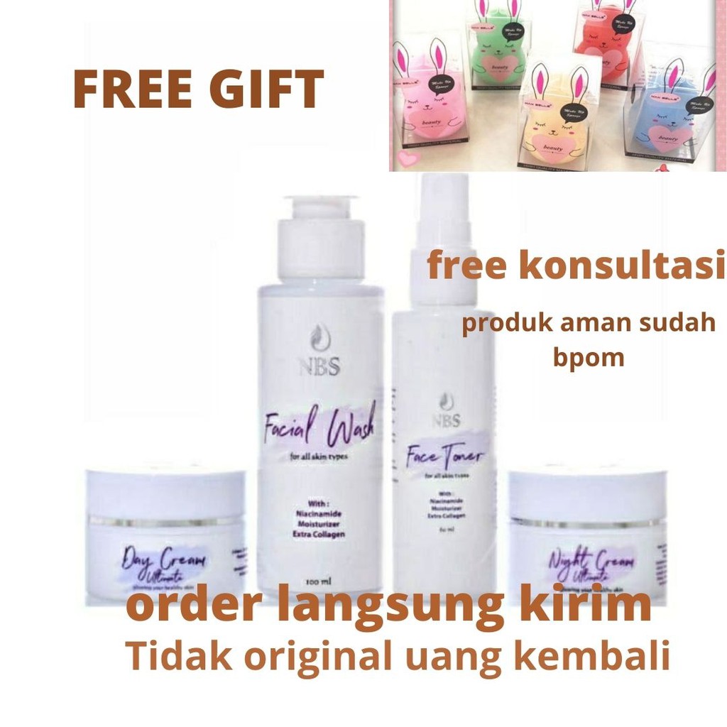 Jual Nbs Skincare Paket Cream Ultimate Bpom Aman Original Paket X