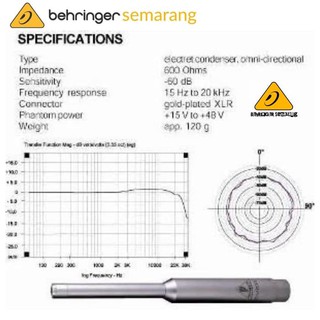 Jual Behringer ECM8000 ECM 8000 ECM 8000 Mic RTA Condenser