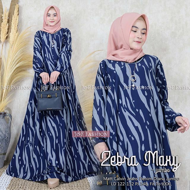 Jual Gamis Jumbo Rumbai Zebra Maxy Diana Premium Premium Baju Terusan