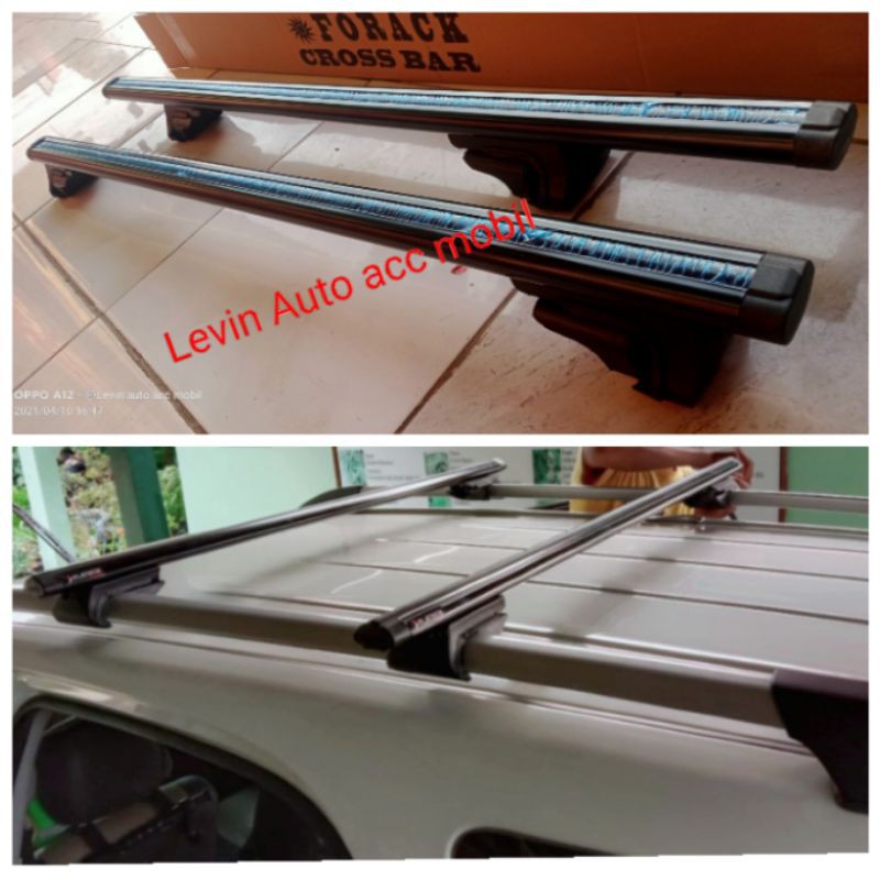 Jual CROSS BAR CROSBAR KAKI JEPIT RELL ATAU DUDUKAN RACK BAGASI ATAS