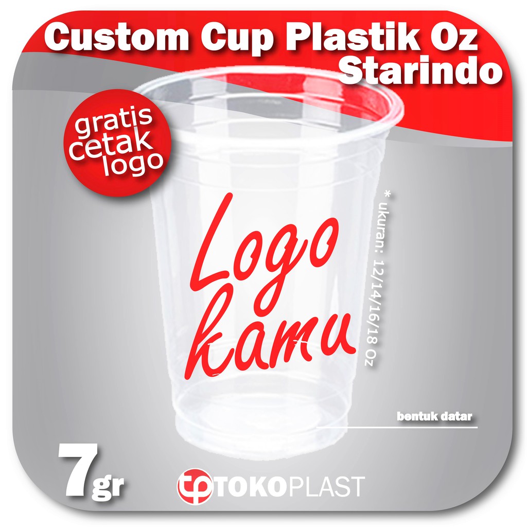 Jual Cup Sablon Cup Printing Gram Plastik Cup Gelas Cup Pp Oz