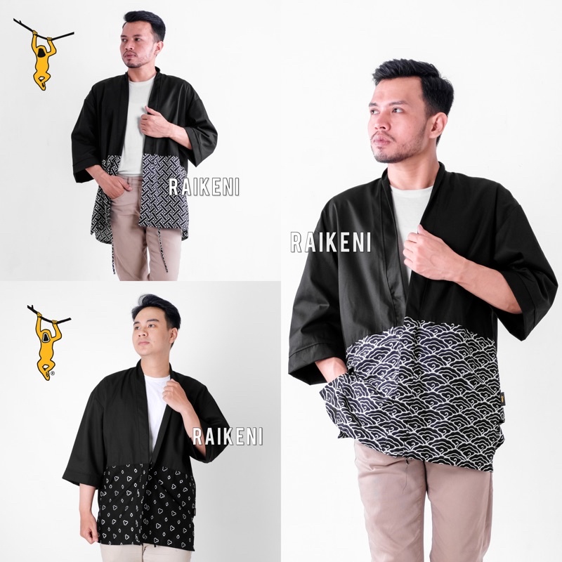 Jual Raikeni Kimono Duo Batik Outer Batik Outer Tenun Cardigan