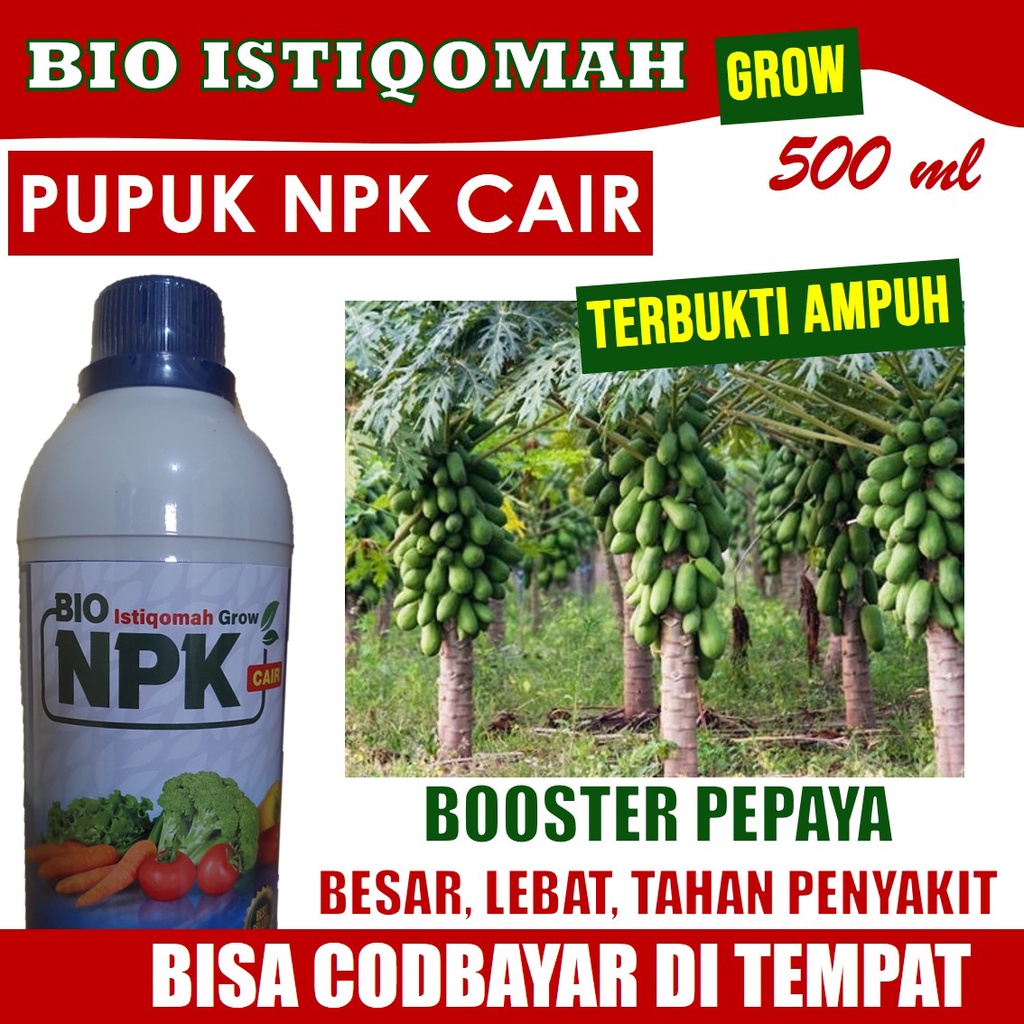 Jual PUPUK BOOSTER PEPAYA CALIFORNIA PELEBAT BUAH Pupuk NPK Istiqomah