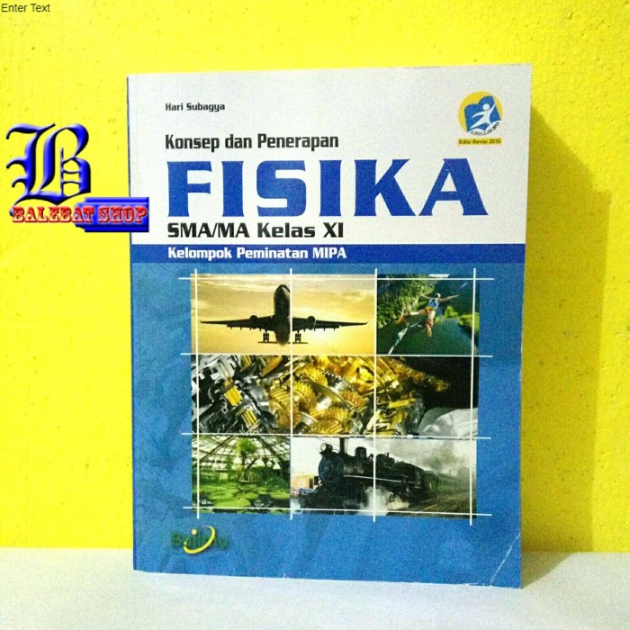 Jual Buku Sma Ma Kelas Konsep Dan Penerapan Fisika Kelompok