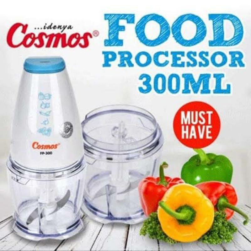 Jual COSMOS Food Procesor FP 300 Blender Chopper FP300 300ml 100watt