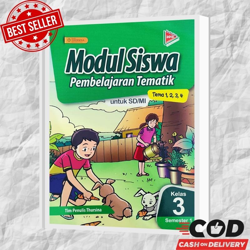 Jual Buku Modul Pembelajaran Tematik Kelas 3 SD Semester 1 Penerbit