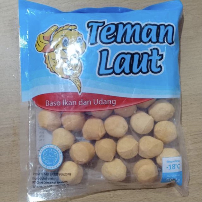 Jual TEMAN LAUT Bakso Ikan Dan Udang 200gr Dan 500gr Shopee Indonesia