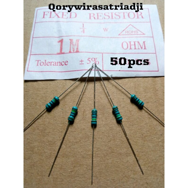 Jual Resistor M Ohm Resistor Mega Ohm Watt Pcs Shopee Indonesia