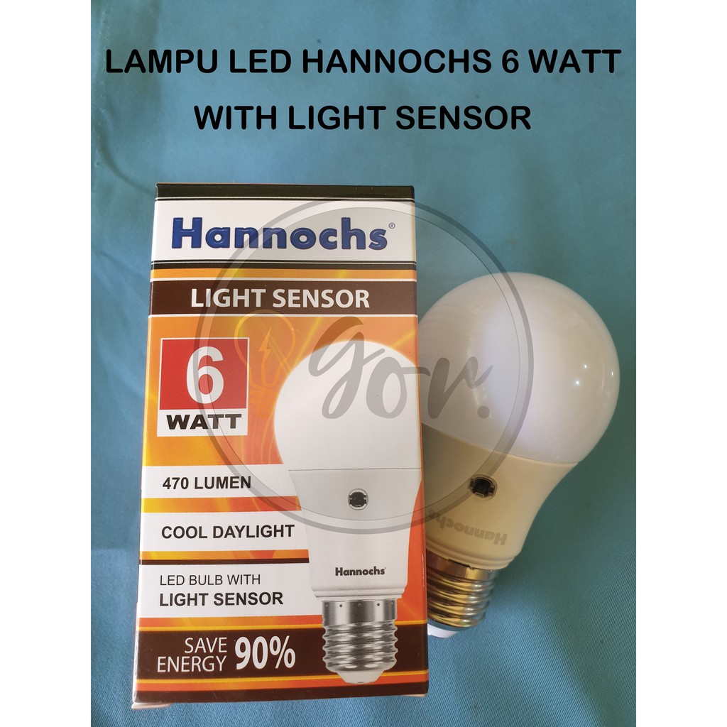 Jual Lampu Led Hannochs Light Sensor Watt Indonesia Shopee Indonesia