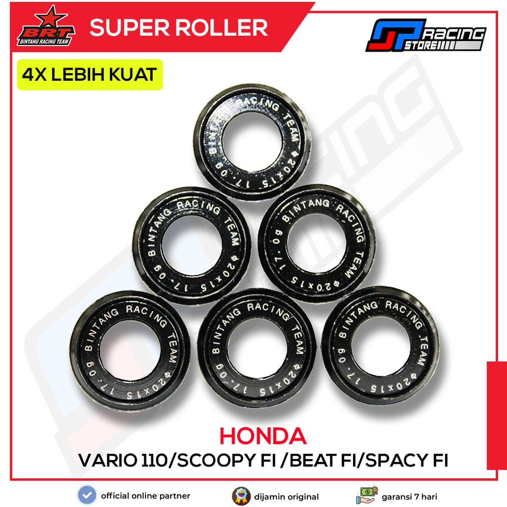 Jual BRT Super Roller Black Diamond Vario 110 Techno 8 9 10 11 13 Gram