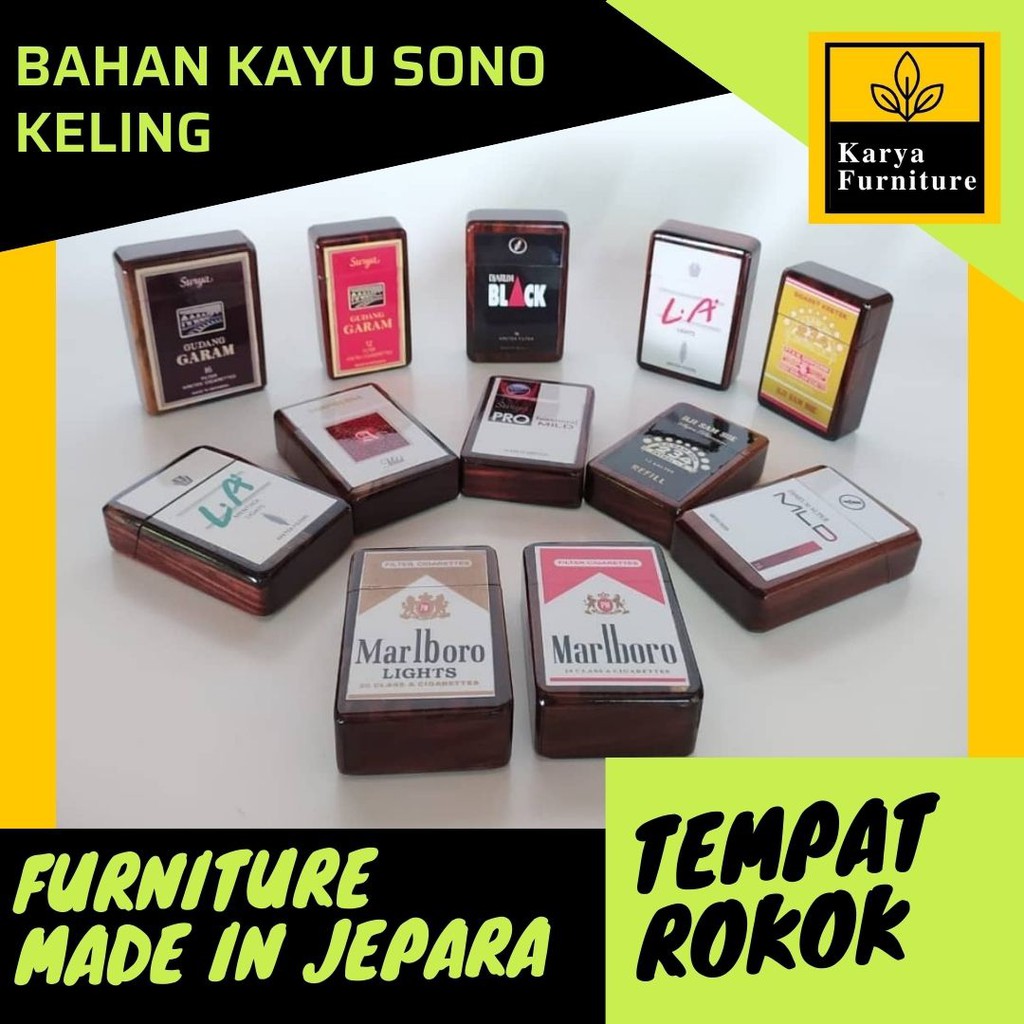 Jual Tempat Menyimapan Rokok Wadah Penyimpan Rokok Kayu Sono Keling