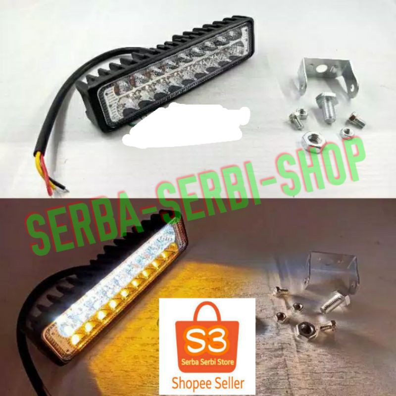 Jual Lampu Tembak Sorot LED Bar Cree 20 Mata 40W 12V 24V 2 Warna