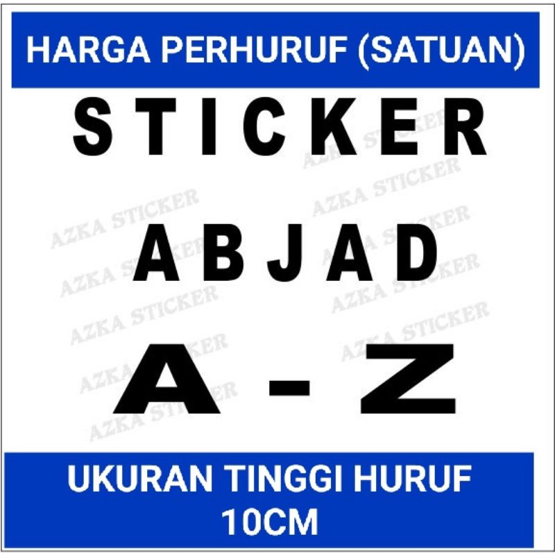 Jual Sticker Huruf Sticker Gerobak Sticker Etalase Shopee Indonesia