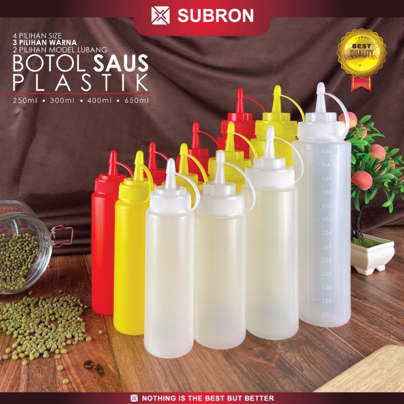 Jual Botol Saus Plastik Ml Ml Merek Subron Tomat Kecap Sambel