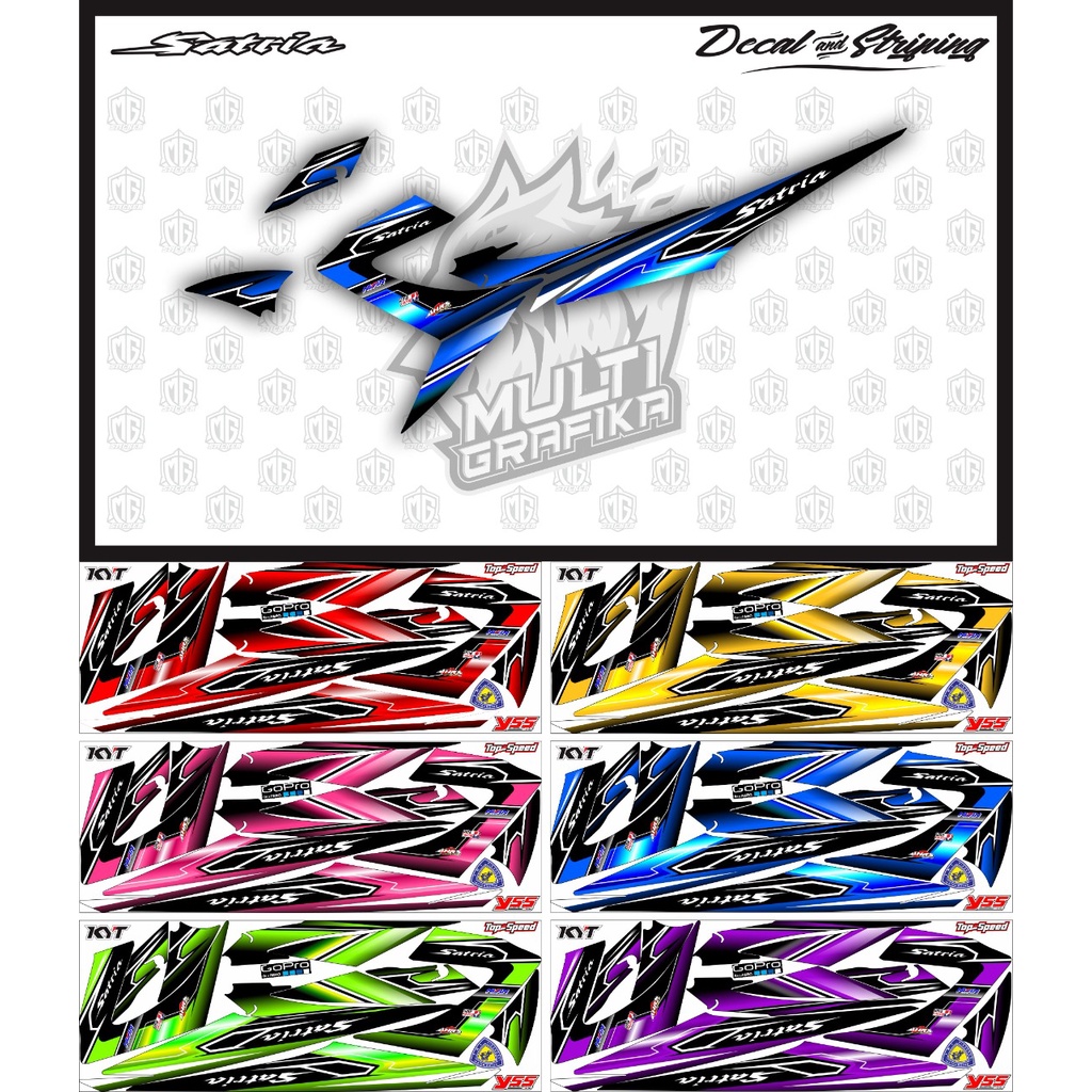 Jual Stiker Striping Dekal Motor Suzuki Satria Fu Series C Decal