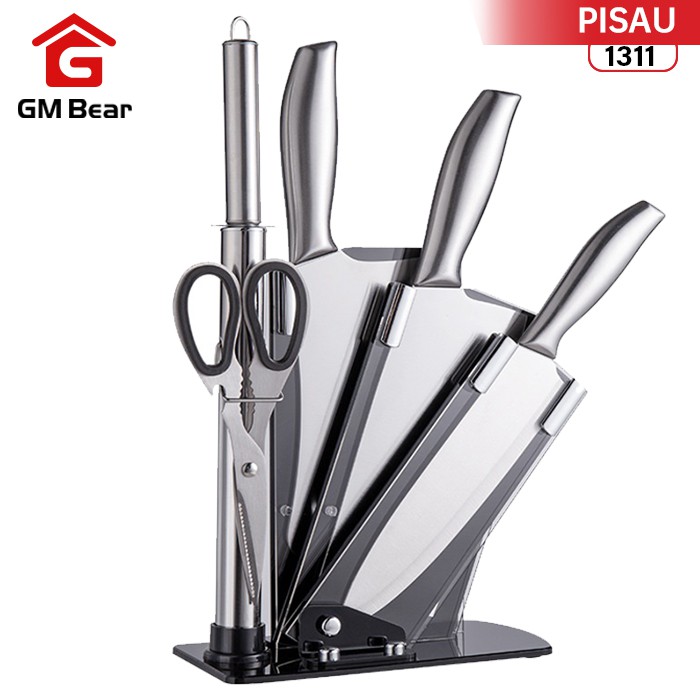 Jual Gm Bear Pisau Dapur Set In Stainless Steel Kitchen