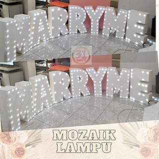 Jual Angka Inisial Lampu Styrofoam Mozaik Shopee Indonesia