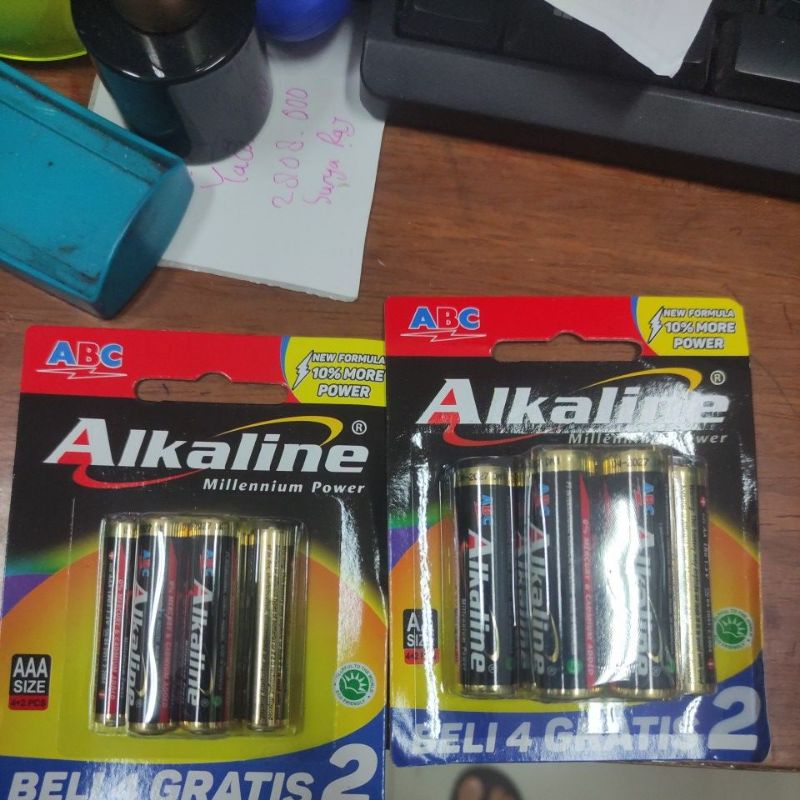 Jual Alkaline Isi Aaa Atau Aa Abc Shopee Indonesia