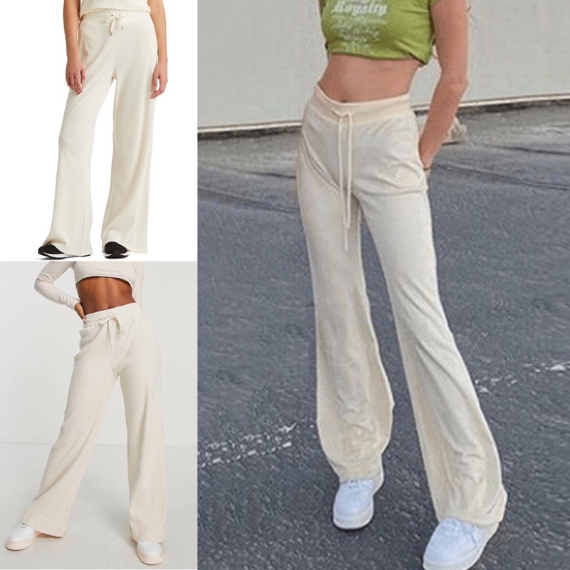 Jual Trend New Y K High Waist Flare Sweatpants Wide Leg Jogger