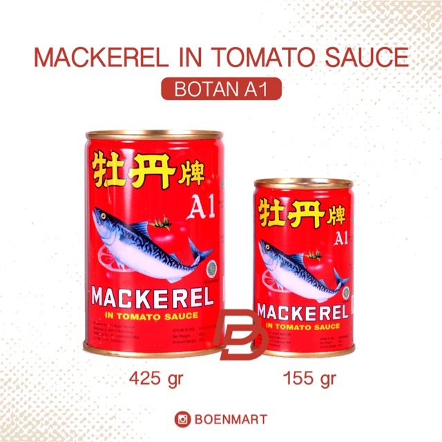 Jual Botan Mackerel In Tomato Sauce Gr Shopee Indonesia