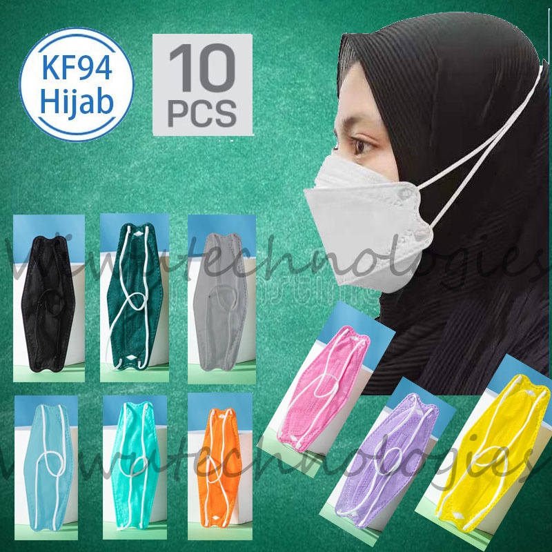 Jual Masker KF94 Headloop Isi 10 Pcs KF94 Headloop 4ply Warna