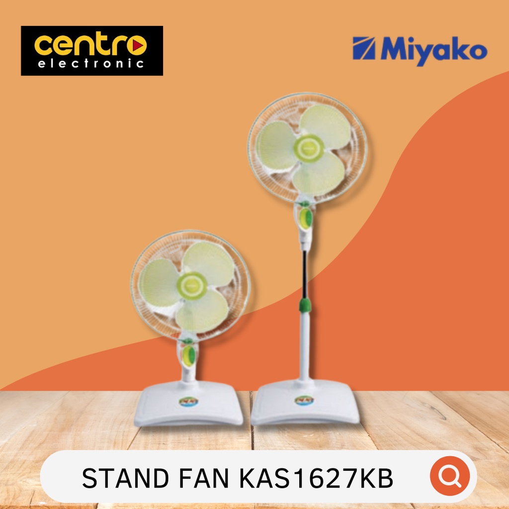 Jual MIYAKO KIPAS ANGIN BERDIRI STAND FAN 16 INCH 2IN1 KAS1627KB