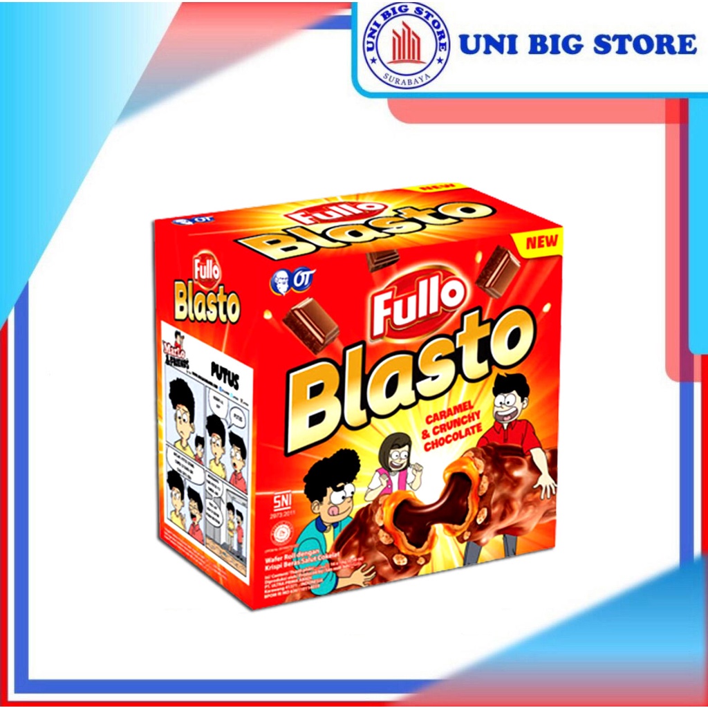 Jual Fullo Blasto Caramel Crunchy Chocolate Krispi Salut Coklat Pcs