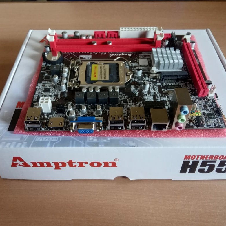 Jual Motherboard Amptron H Socket Lga Baru Murah Garansi