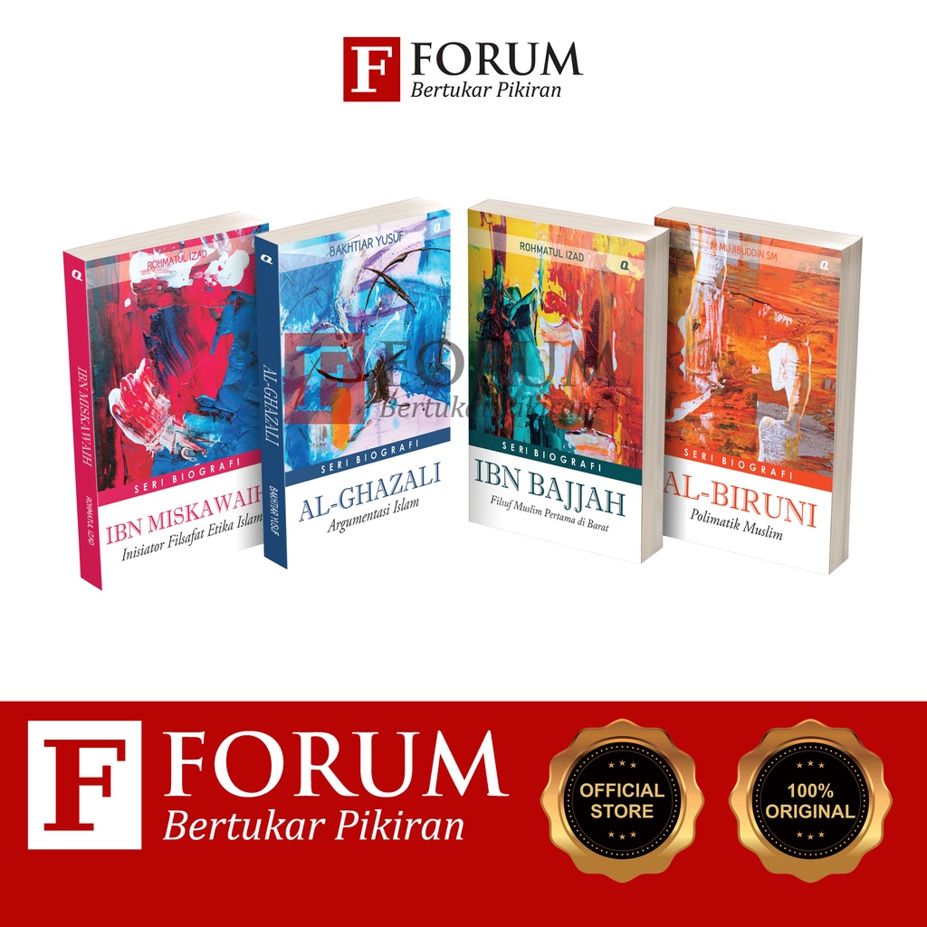 Jual Buku Paket Biografi Ibn Bajjah Ibn Miskawaih Al Biruni Al