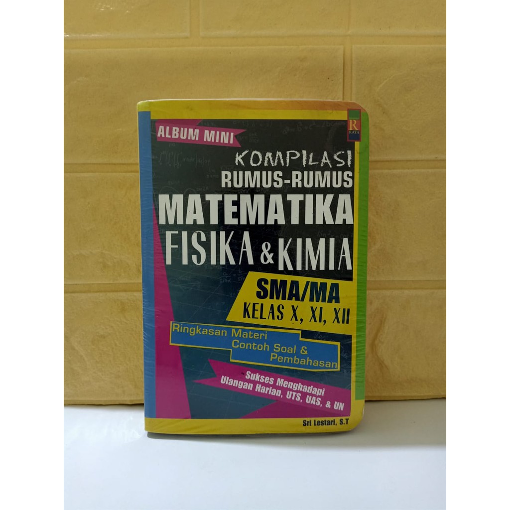 Jual BUKU ALBUM MINI KOMPILASI RUMUS RUMUS MATEMATIKA FISIKA DAN KIMIA