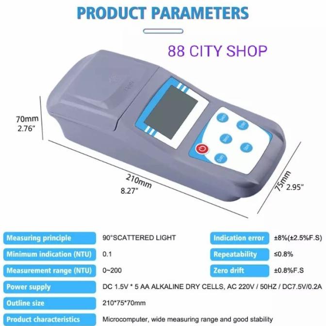 Jual Turbidity Meter Turbidimeter Sensor Alat Ukur Kekeruhan Air