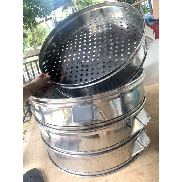 Jual Kukusan Tingkat Steamer Stainless Super Besar Tebal 52 X13cm