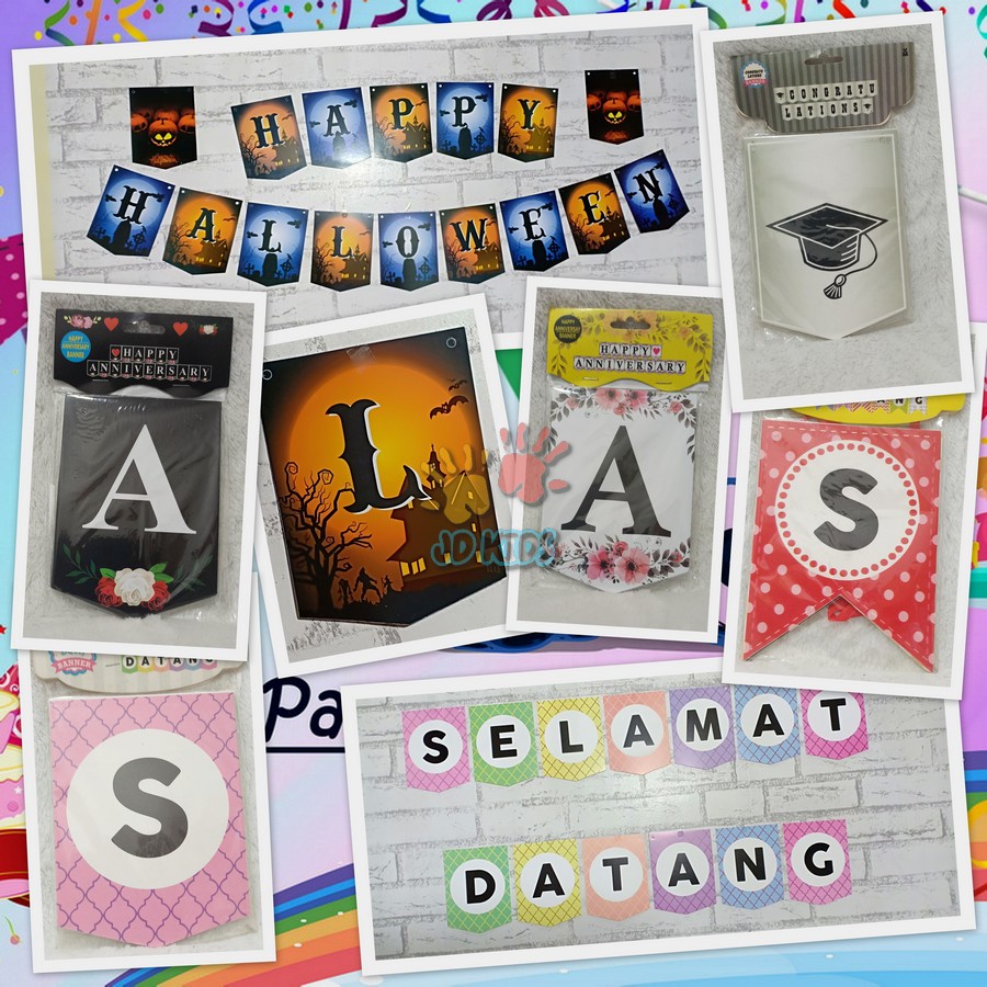 Jual Banner Bunting Flag SELAMAT DATANG ANNIVERSARY