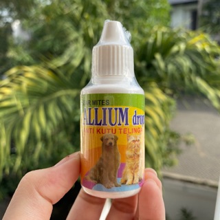 Jual ALLIUM DROPS Obat Anti Kutu Telinga Anjing Kucing Ear Mites