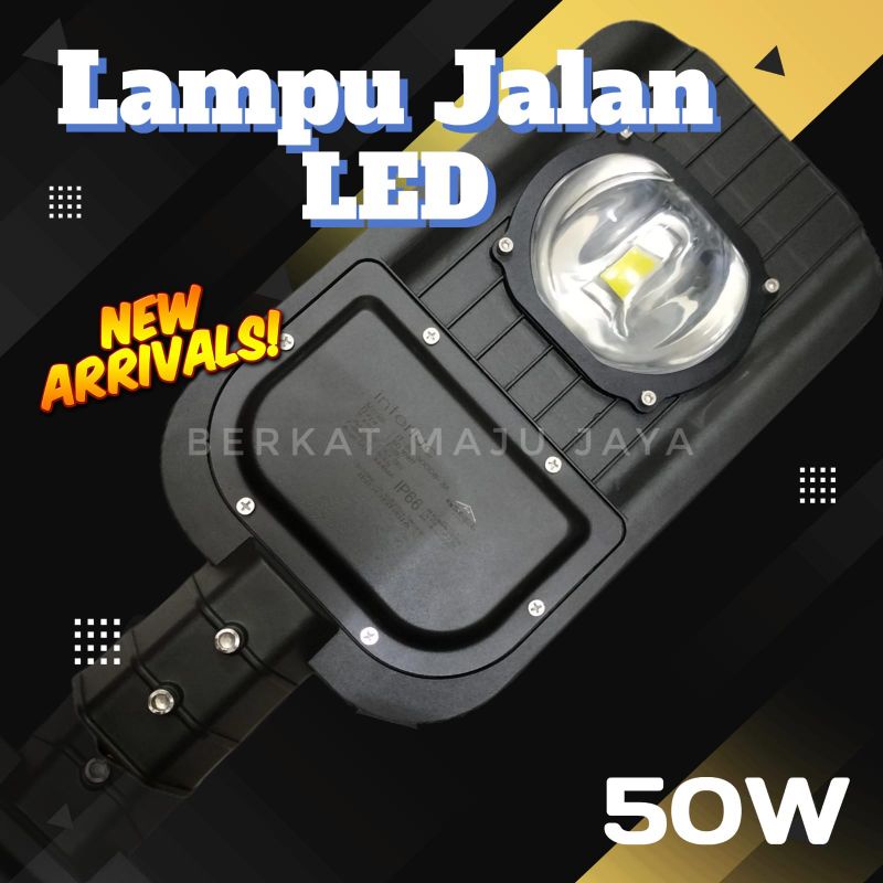 Jual LAMPU JALAN LED 50W SINAR PUTIH PJU LED 50W KAP JALAN LED 50W