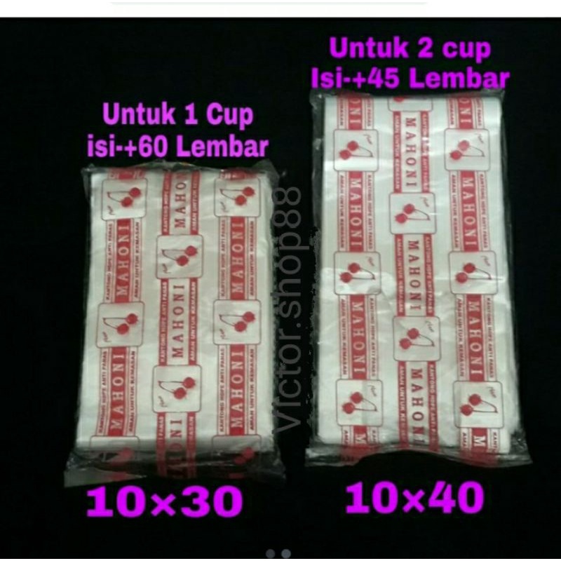 Jual Kantong Plastik Tenteng Bening Untuk Cup Bubble Tea Pop Ice