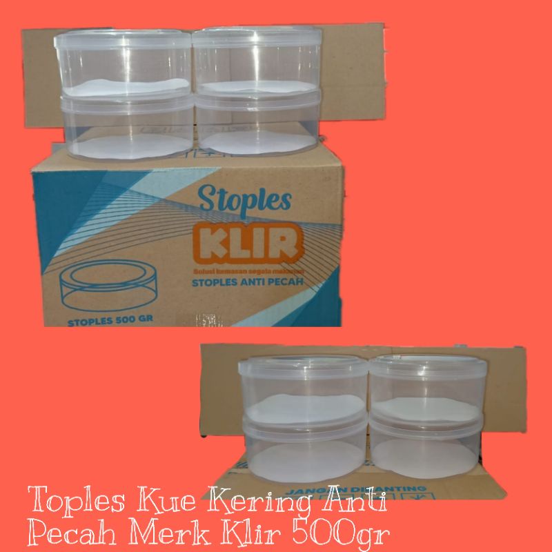 Jual Toples Kue Kering Anti Pecah Merk Klir 500gr 4pcs Shopee Indonesia