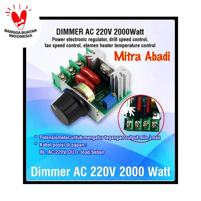 Jual Dimmer AC 220V 2000 Watt Shopee Indonesia