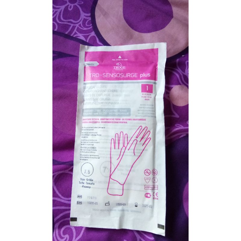 Jual Sarung Tangan Steril Surgical Gloves TROGE TROSENSOSURGE PLUS