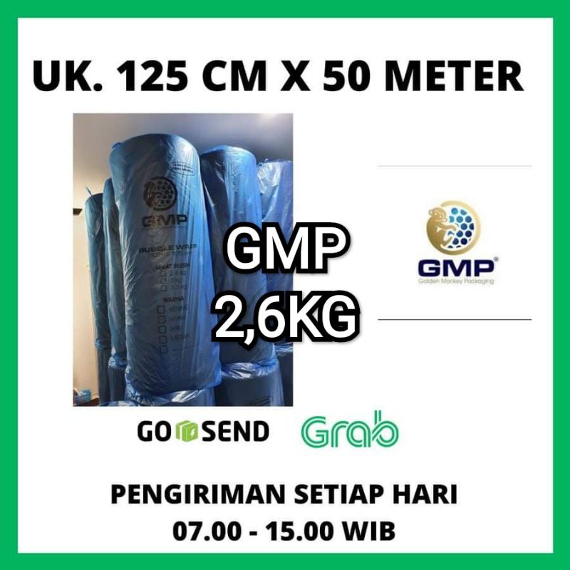 Jual Bubble Wrap Roll MURAH 50X125 2 6 KG Premium TEBAL Merek GMP 50