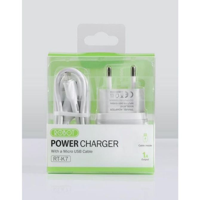 Jual Charger Robot RT K7 Quick Charge 5V 1A RT K7 Fireproof Charger